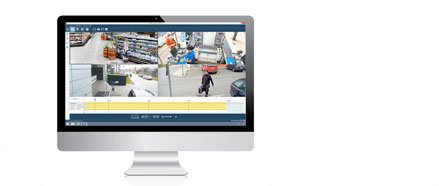 AXIS Camera Station auf einem Monitor